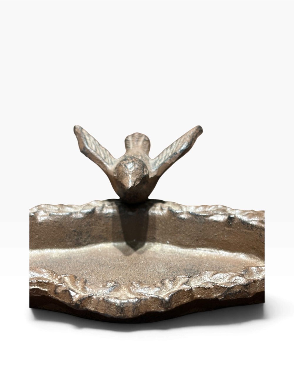 Decorative Bird Trinket Tray in Bronze Tone